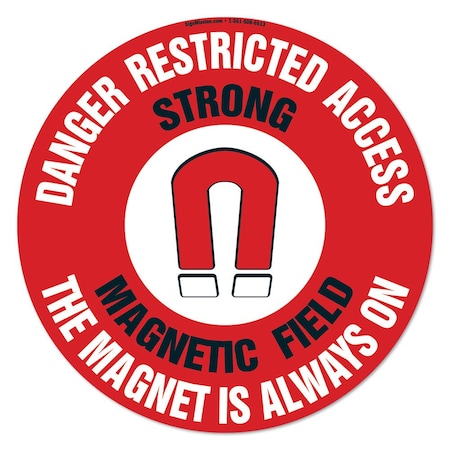 Signmission Strong Magnetic Field 16in Non-Slip Floor Marker, 3PK, 16 in L, 16 in H, FD-2-C-16-3PK-99882 FD-2-C-16-3PK-99882